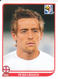 Peter Crouch England samolepka Panini World Cup 2010 #200